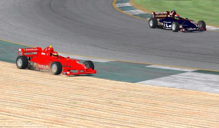 L'uscita alla curva 5 di Carlà